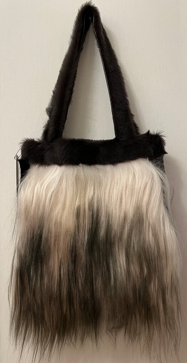 Shopping bag in shearling - Medium