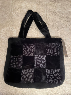 Shopping bag in shearling - Big